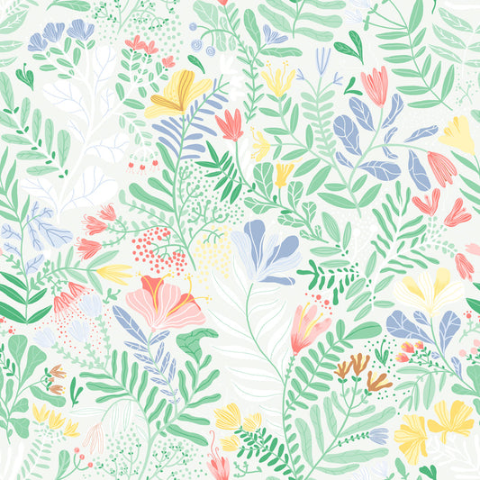 22007 - Brittsommar Wallpaper - Light Green - Midbec