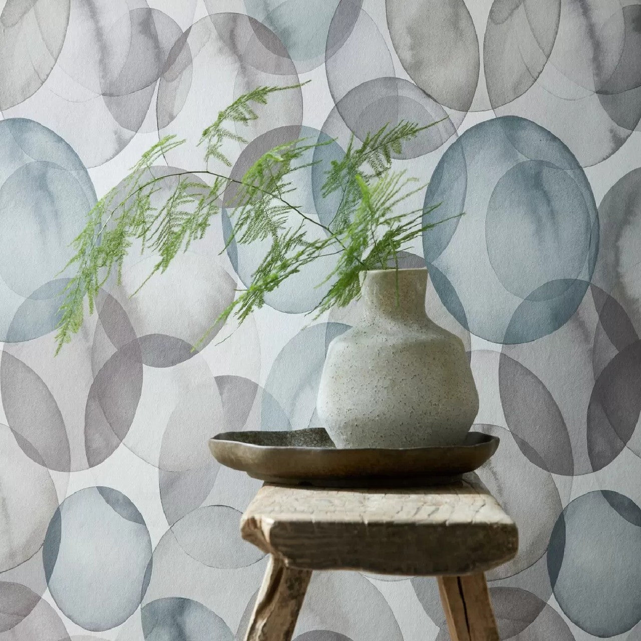 2210-159-04 - Honesty Wallpaper - Pebble - 1838 wallcoverings