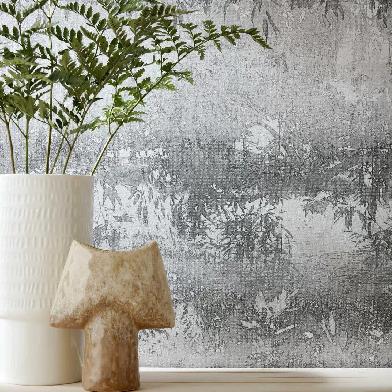 2210-161-01 - Serenity Wallpaper - Sepia - 1838 wallcoverings