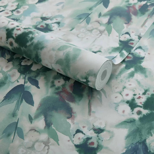 2210-162-01 - Cascade Wallpaper - Clover - 1838 wallcoverings
