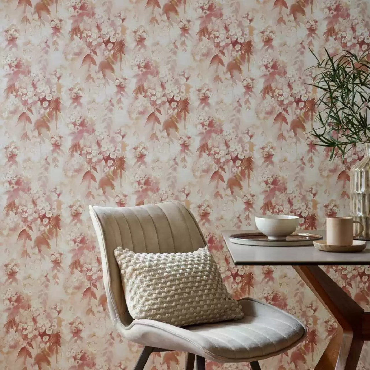 2210-162-02 - Cascade Wallpaper - Mango - 1838 wallcoverings