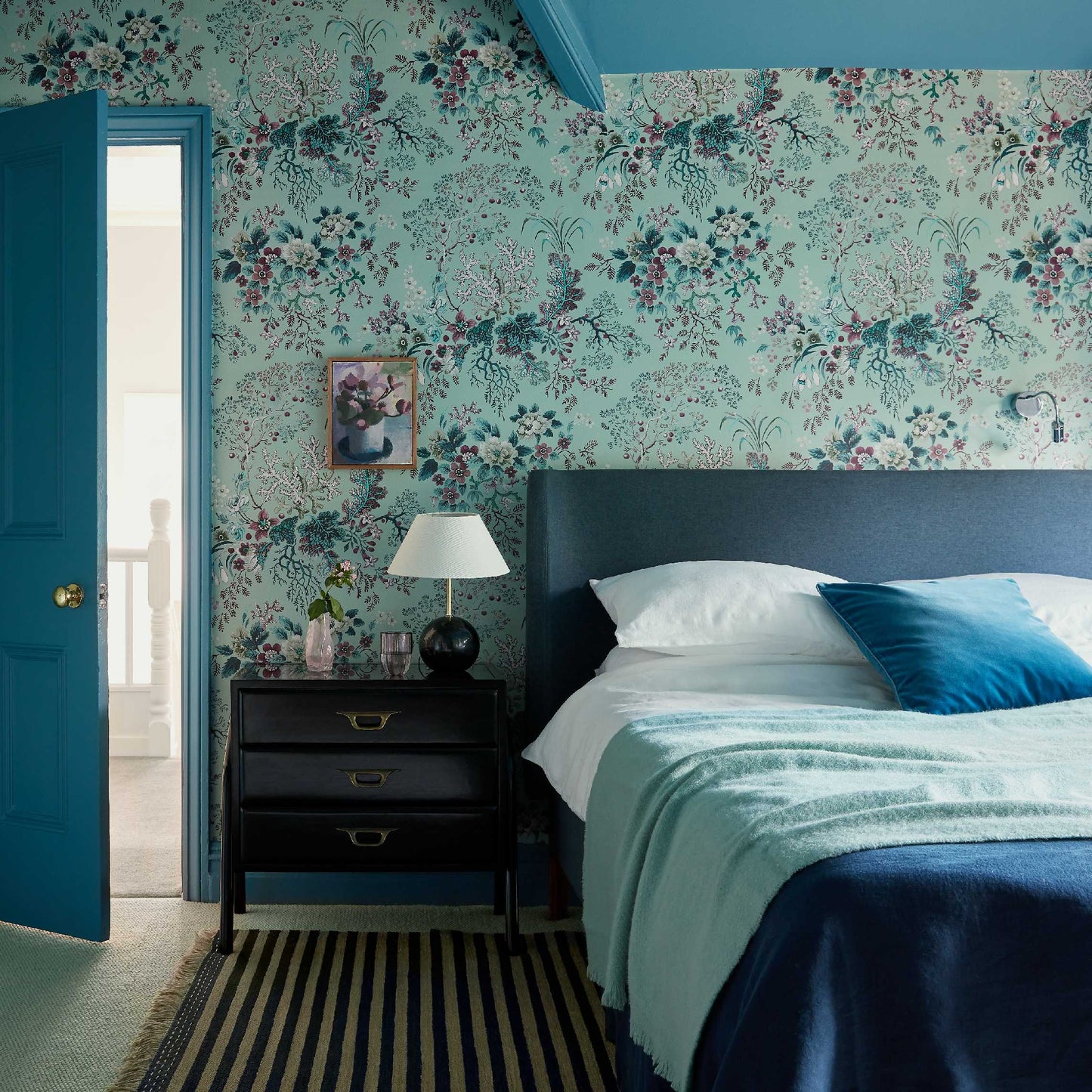 2311-166-02 - Kilburn's Coral Wallpaper - Mist - 1838 wallcoverings