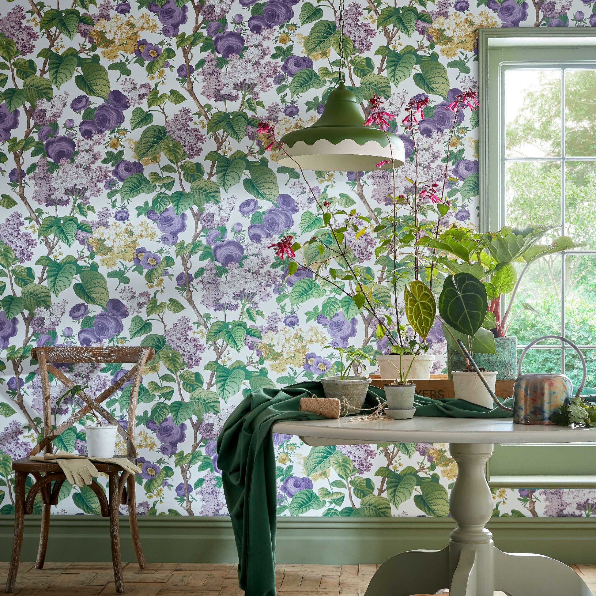 2311-168-01 - Floribunda Wallpaper - Lavender Dream - 1838 wallcoverings