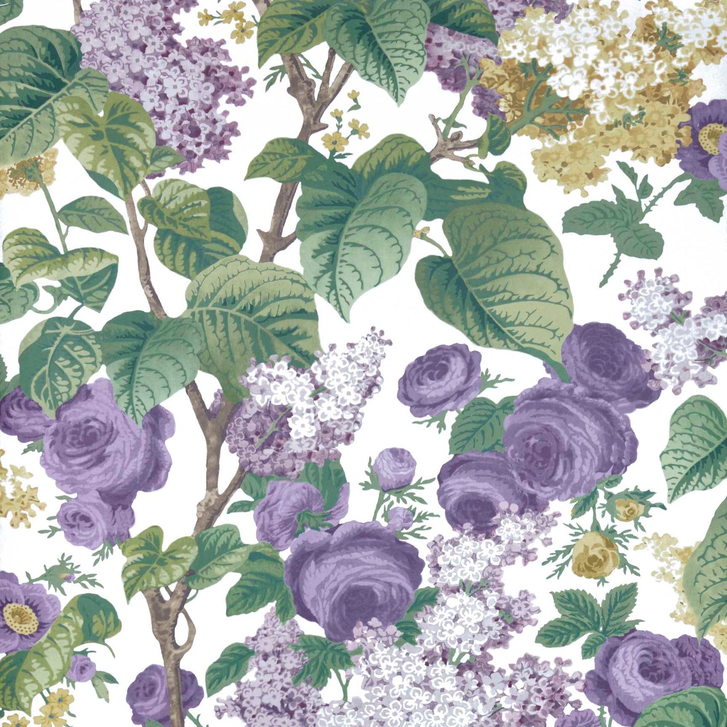 2311-168-01 - Floribunda Wallpaper - Lavender Dream - 1838 wallcoverings