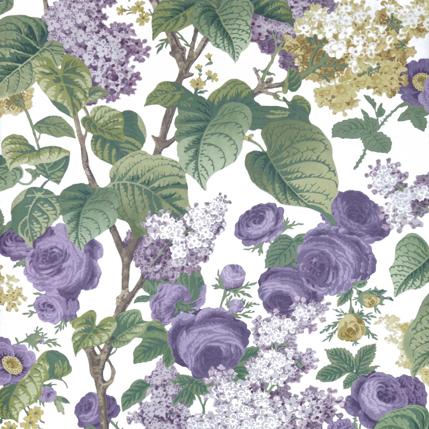 2311-168-01 - Floribunda Wallpaper - Lavender Dream - 1838 wallcoverings