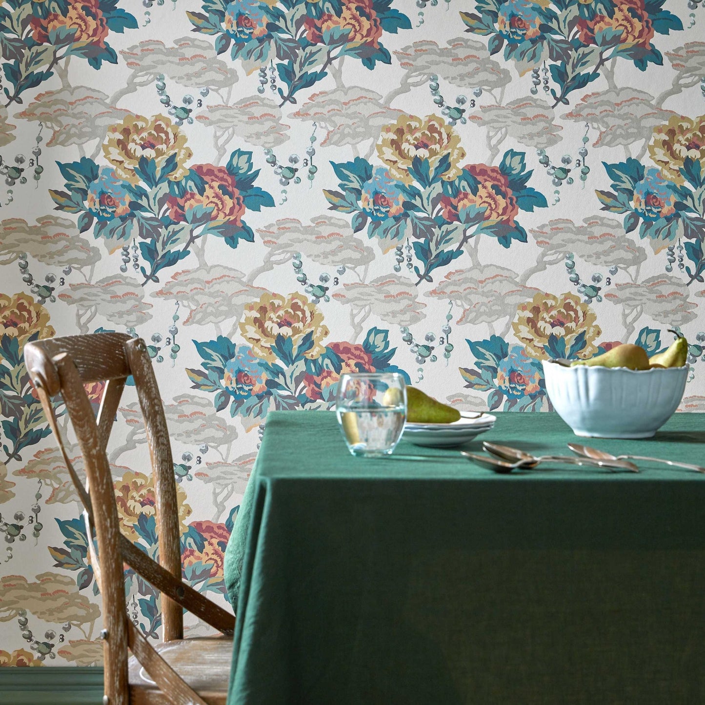 2311-170-01 - Paeonia Wallpaper - Warm Sand - 1838 wallcoverings
