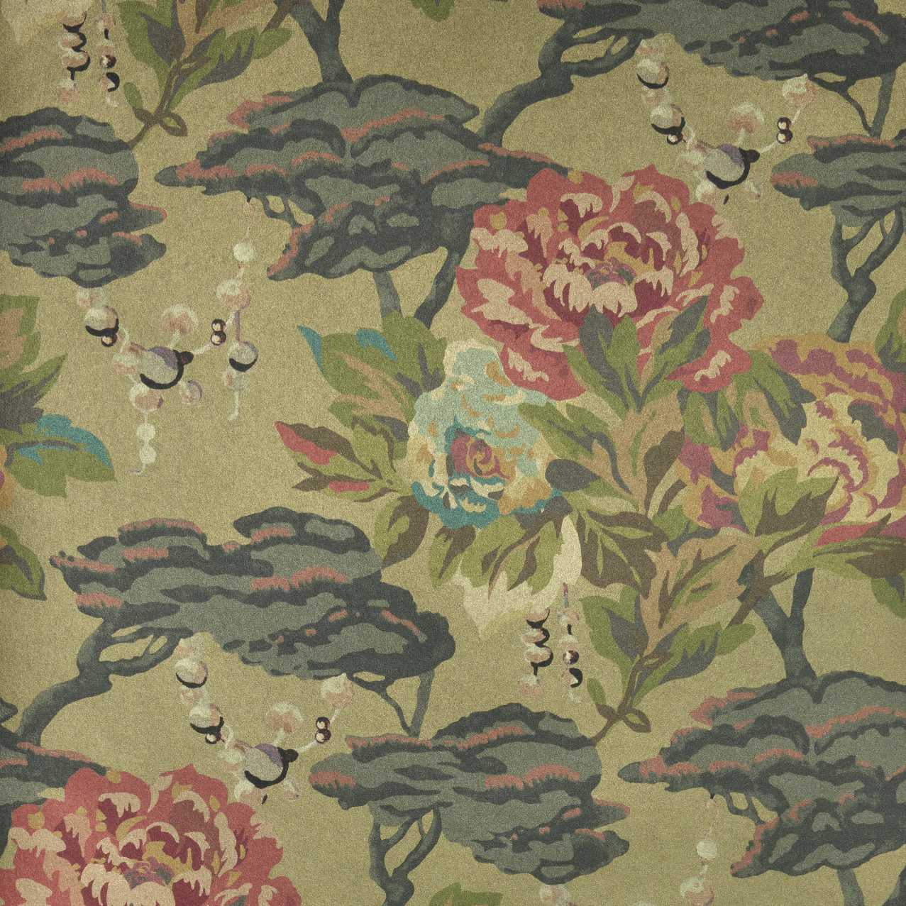 2311-170-03 - Paeonia Wallpaper - Lacquer - 1838 wallcoverings