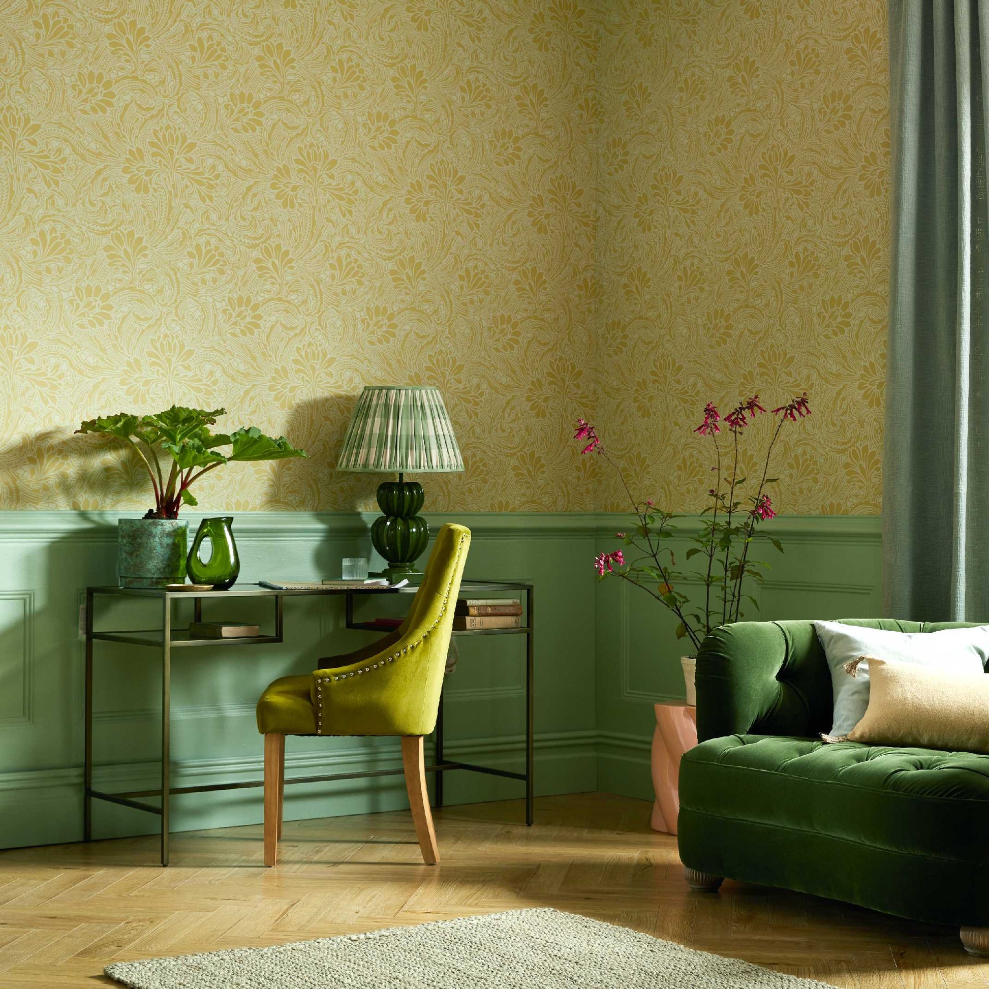 2311-173-02 - Eden Wallpaper - Mellow Yellow - 1838 wallcoverings