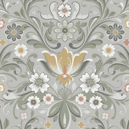 24113 - ostanskar Wallpaper - Gray - Midbec
