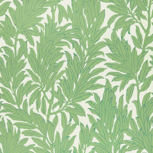 2412-177-01 - Laurel Leaf Wallpaper - Verde - 1838 wallcoverings