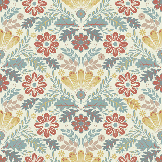 24121 - Klockrike Wallpaper - Multicolored - Midbec