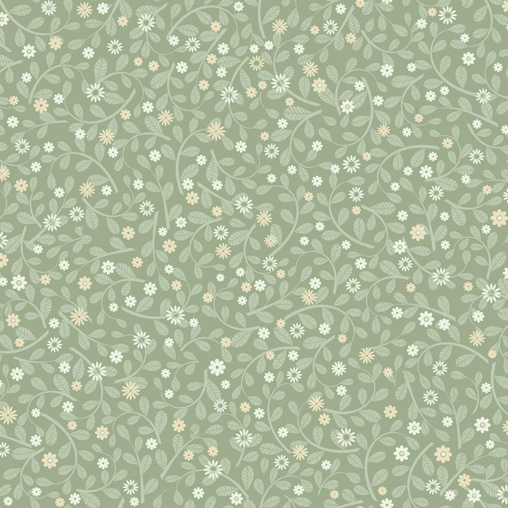24127 - Hummelvik Wallpaper - Green - Midbec