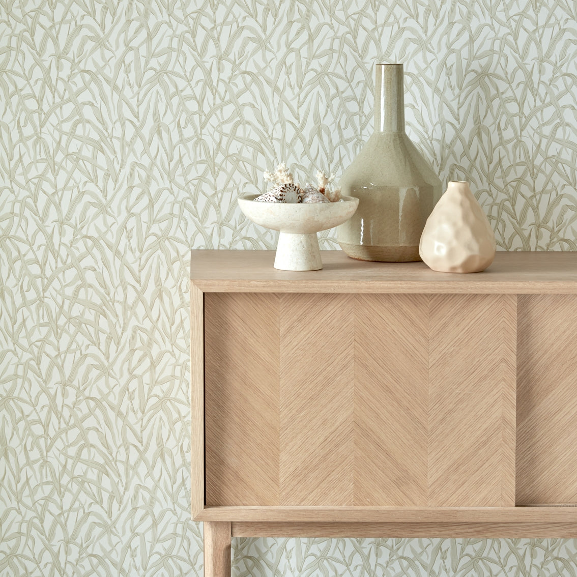 2513-185-02 - Ornamental Grasses Wallpaper - Natural - 1838 wallcoverings