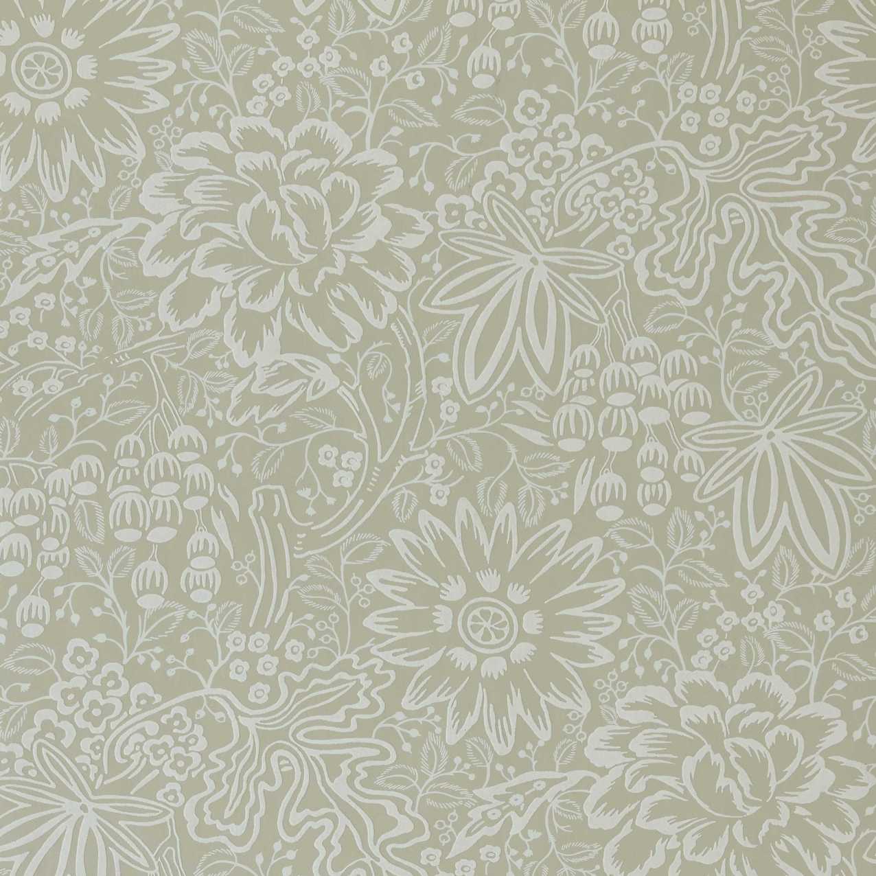 2513-188-01 - Peony Garden Wallpaper - Natural - 1838 wallcoverings