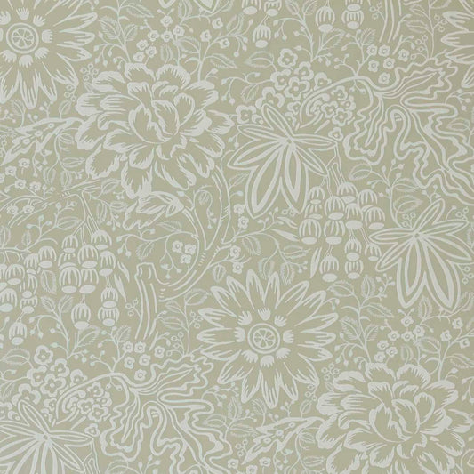 2513-188-01 - Peony Garden Wallpaper - Natural - 1838 wallcoverings