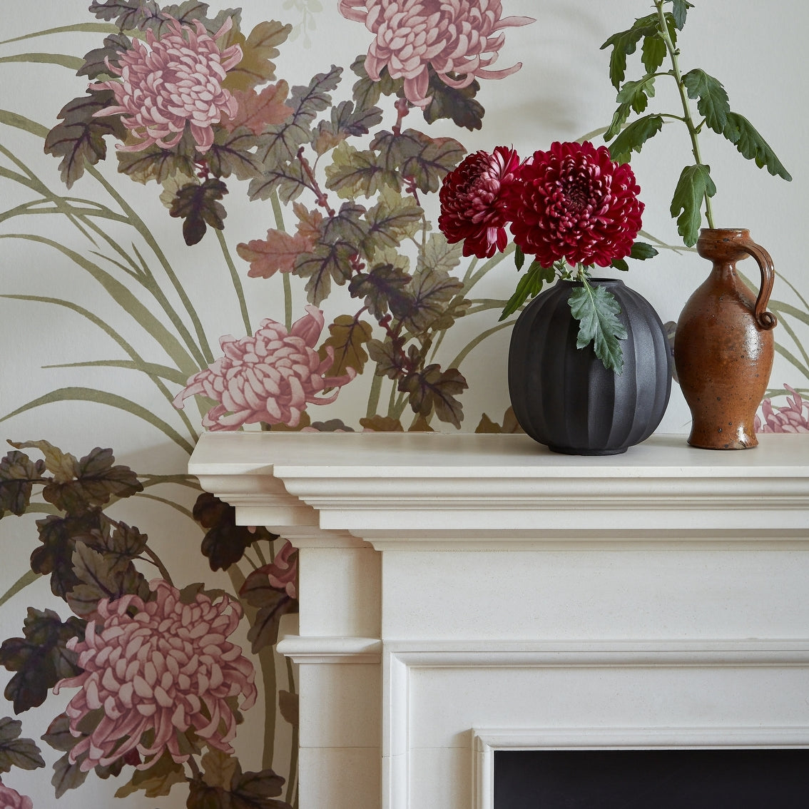 2513-191-02 - Wisteria Bloom Wall Mural - Heather - 1838 wallcoverings