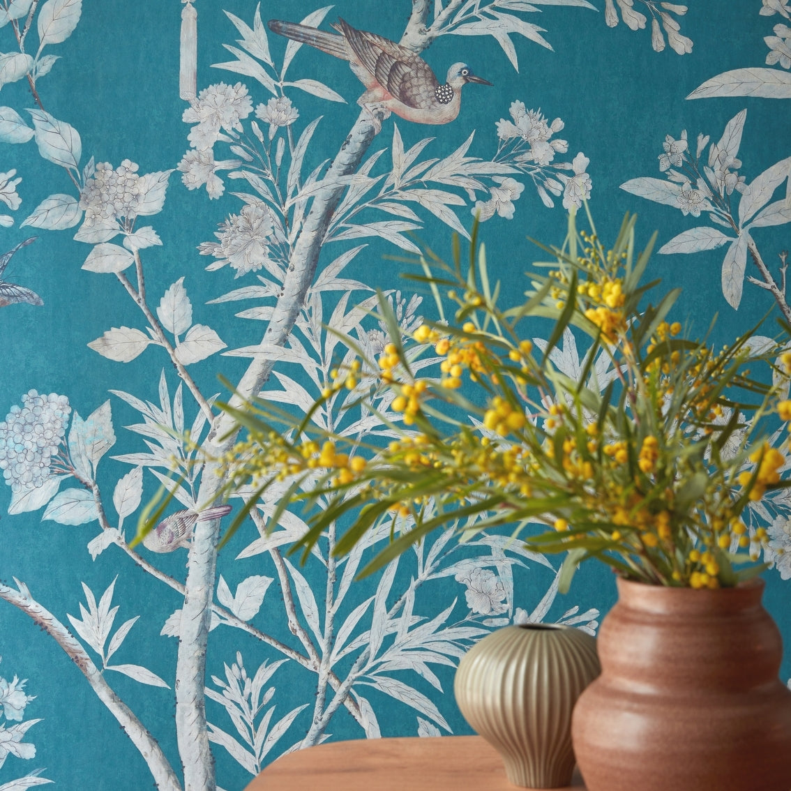 2513-192-01 - Moor Park Wall Mural - Prussian Blue - 1838 wallcoverings