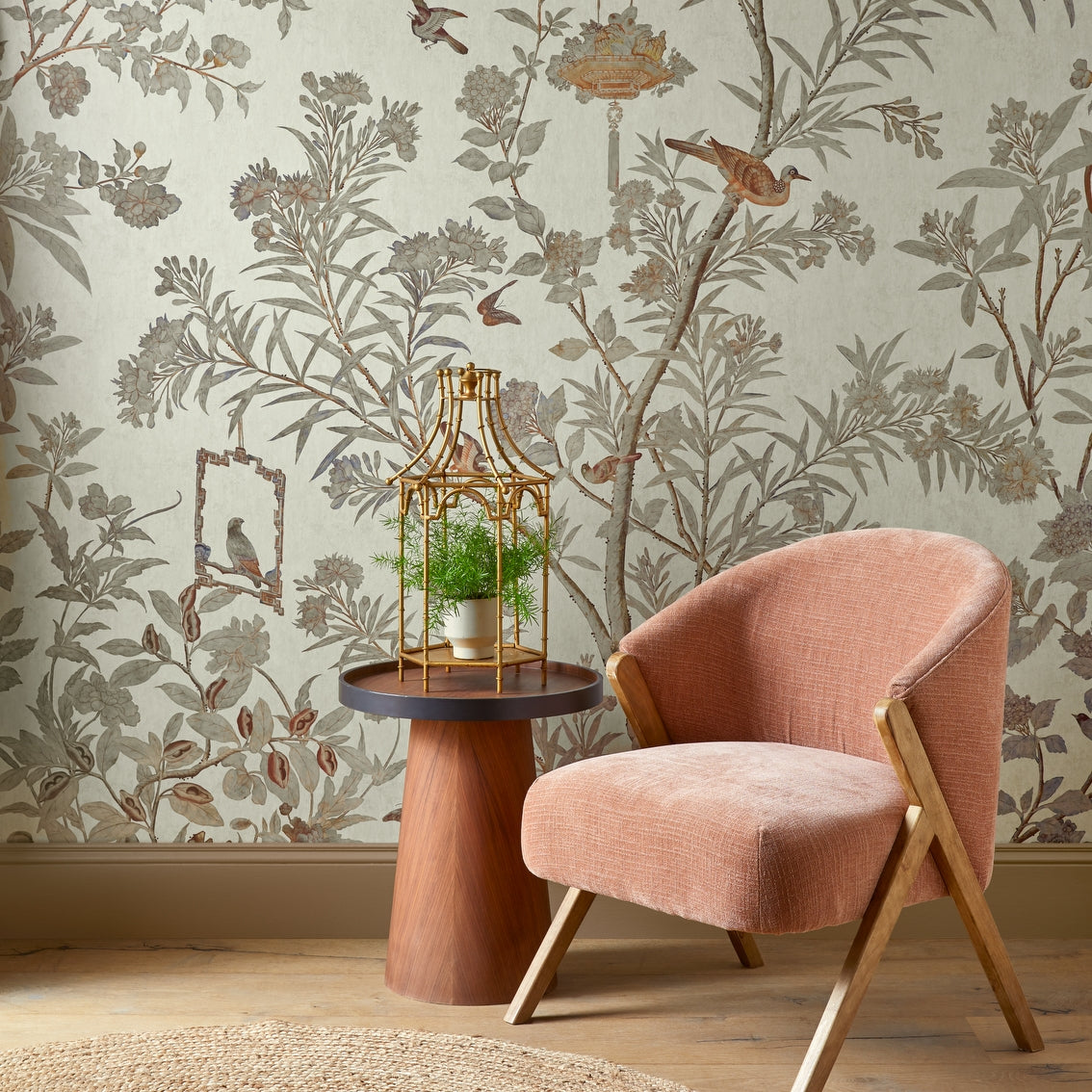 2513-192-02 - Moor Park Wall Mural - Oyster - 1838 wallcoverings