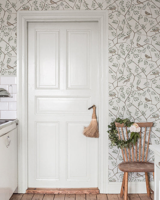 27015 - August Wallpaper - Light Green - Midbec