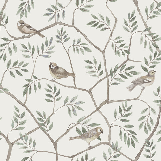 27015 - August Wallpaper - Light Green - Midbec