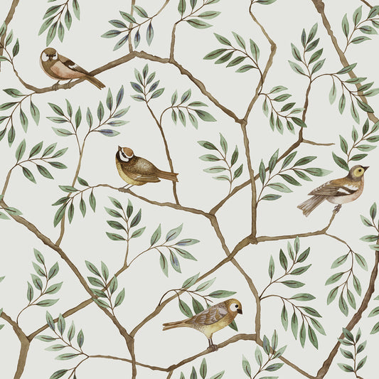 27017 - August Wallpaper - Green - Midbec
