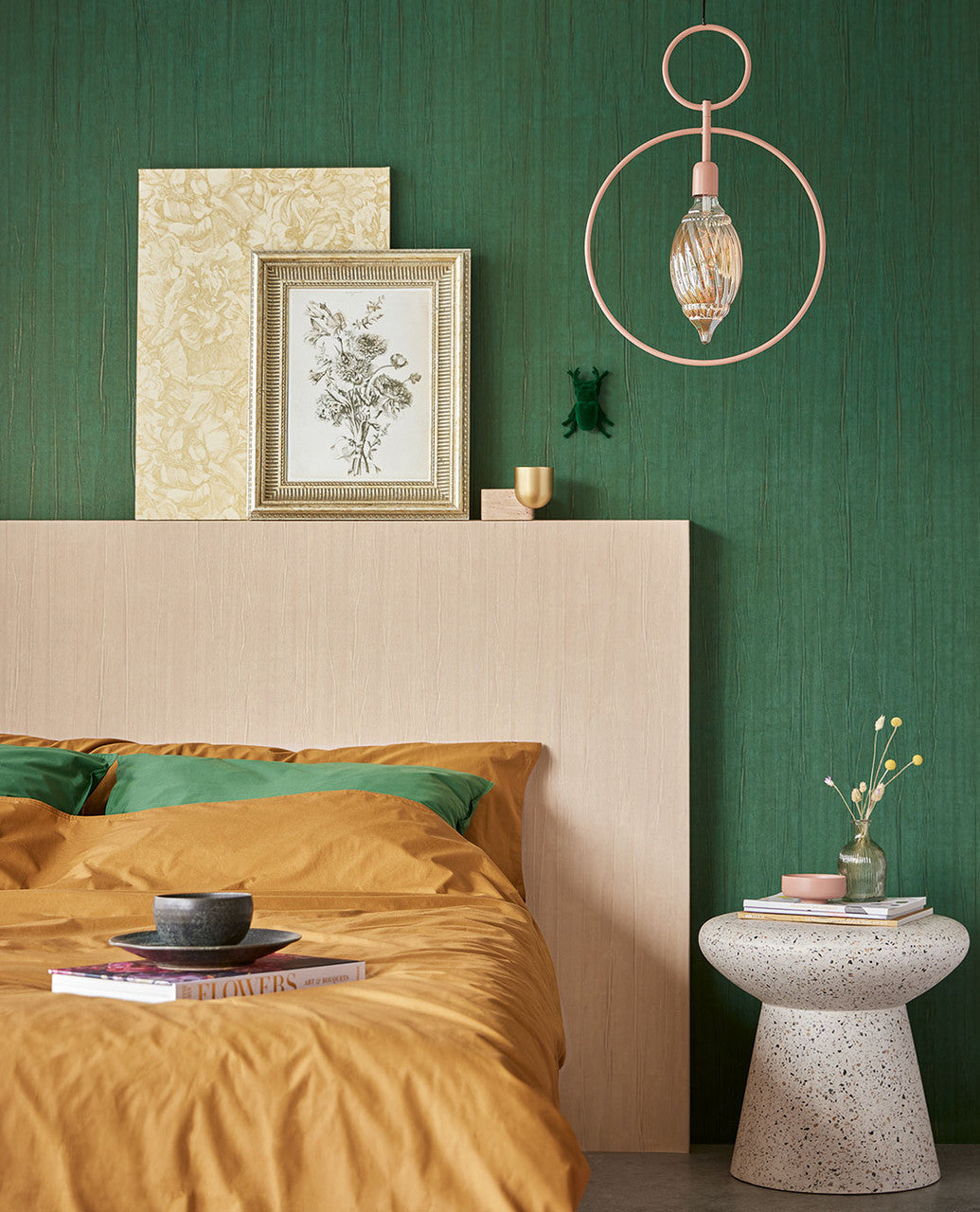 307335 - Museum Ripple Wallpaper - Green - Eijffinger