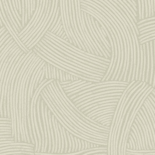 318011 - Directional Curve Twist Wallpaper - Beige - Eijffinger