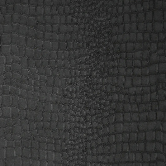 32-659 - Crocodile Wallpaper - Black - Graham & Brown