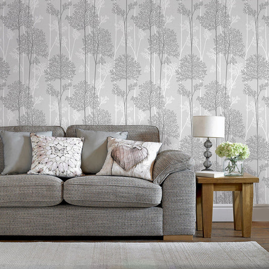 33-287 - Eternal Wallpaper - Grey - Superfresco Easy