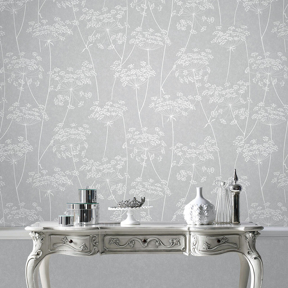 33-304 - Aura Wallpaper - Grey - Superfresco Easy