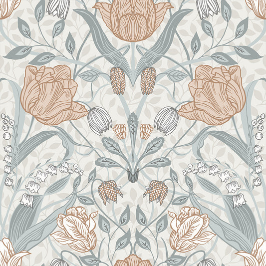 33005 - Filippa Wallpaper - Light Gray - Midbec