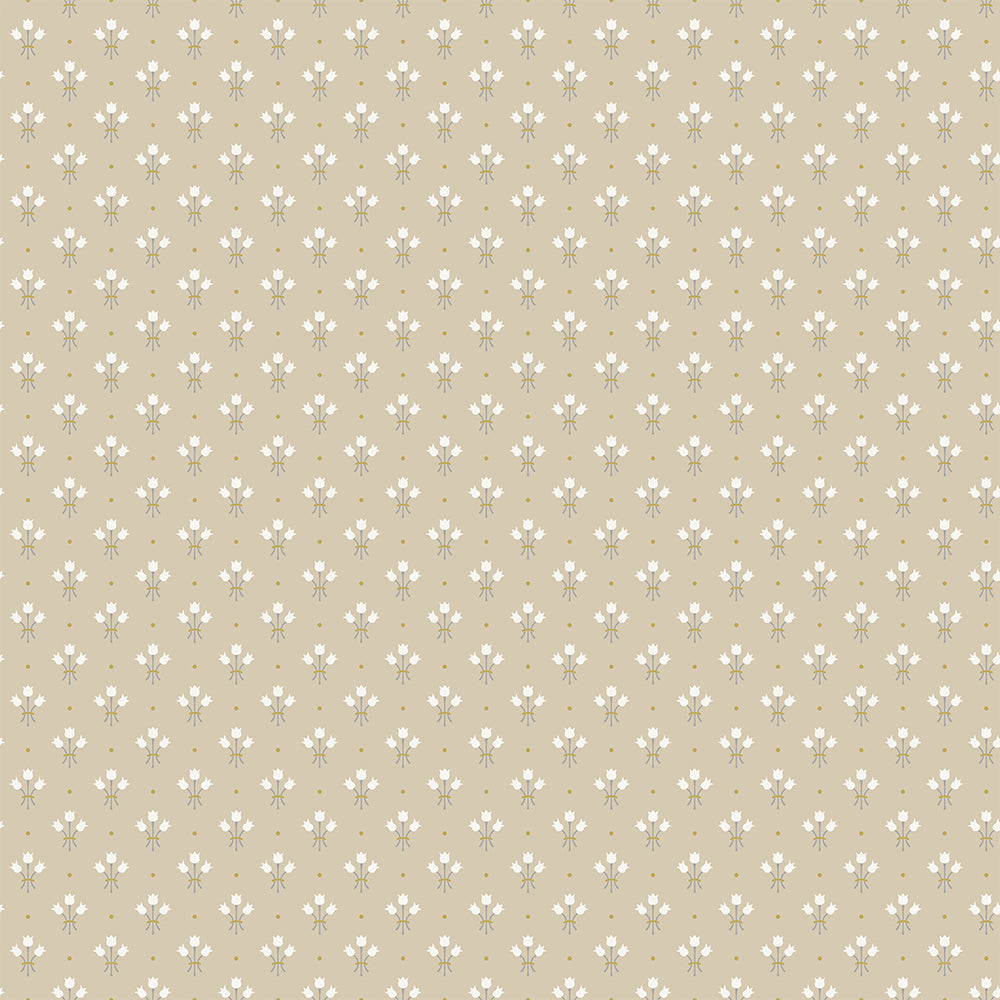 33027 - Lilja Wallpaper - Beige - Midbec