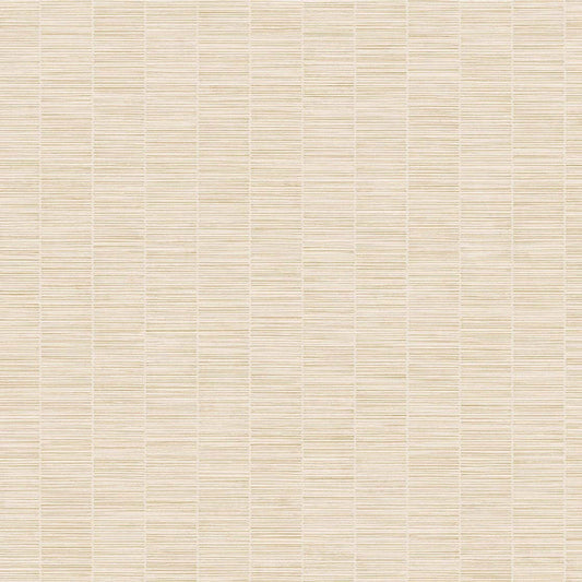 333430 - Rustic Stripe Emerald Wallpaper - White / Cream - Eijffinger