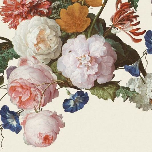 358112 - Flower Crown Masterpiece Mural Wallpaper - Cream - Eijffinger