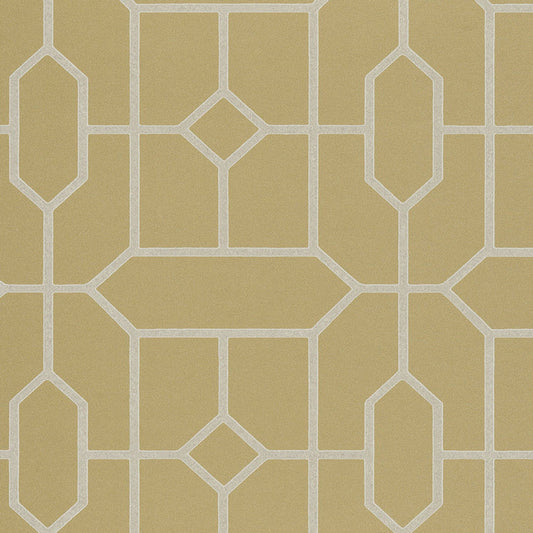 382512 - Stature Geometric Wallpaper - Gold - Eijffinger