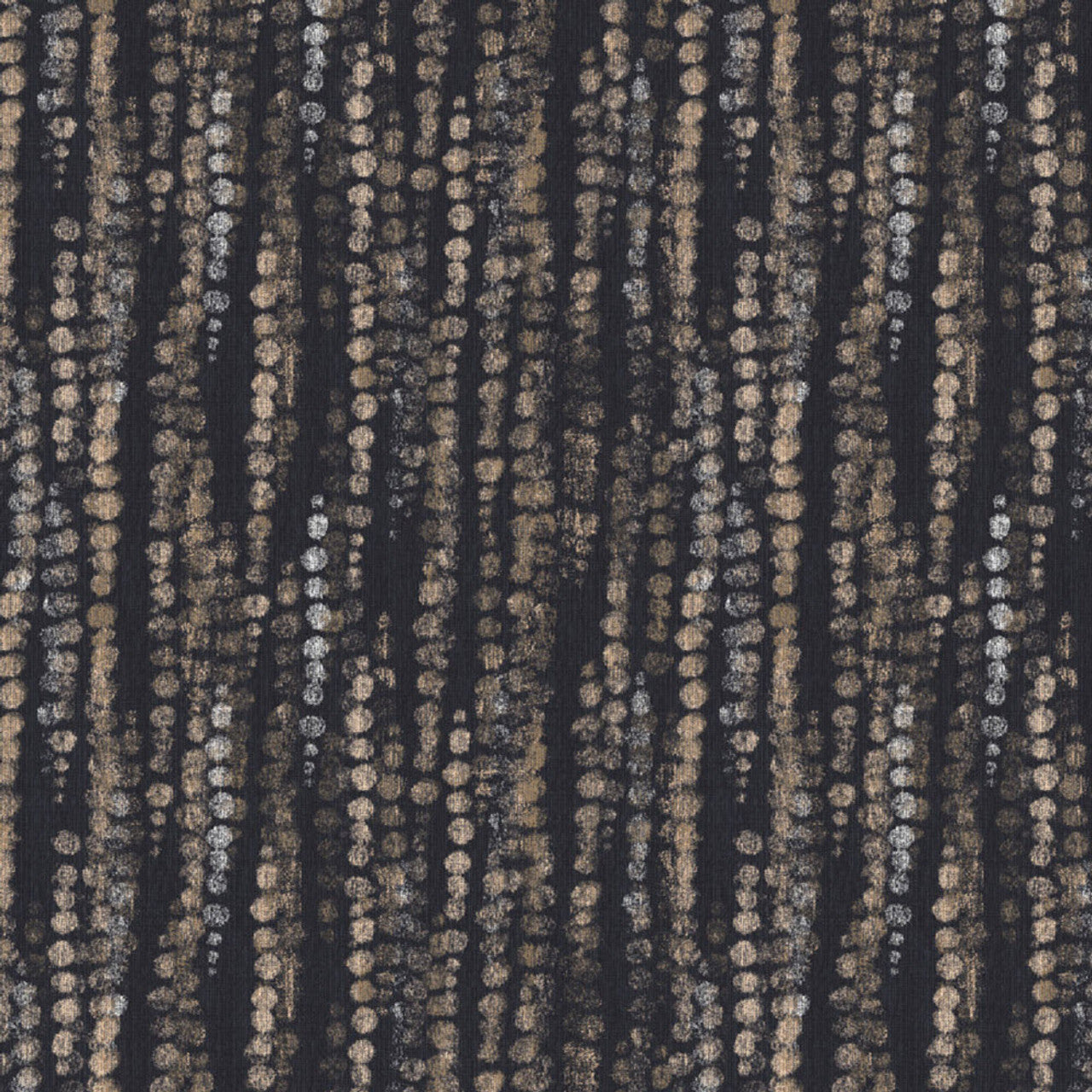 386572 - Enso Dots Wallpaper - Black / Gold - Eijffinger