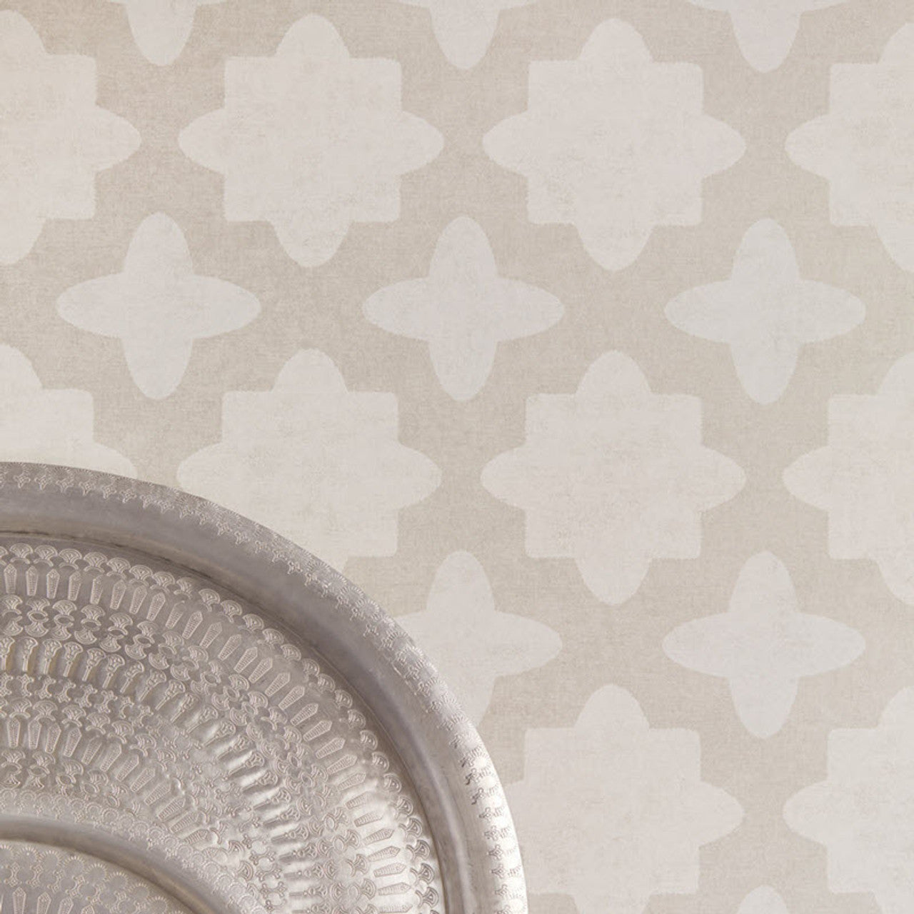 388741 - Lounge Geometric Motif Wallpaper - Grey - Eijffinger