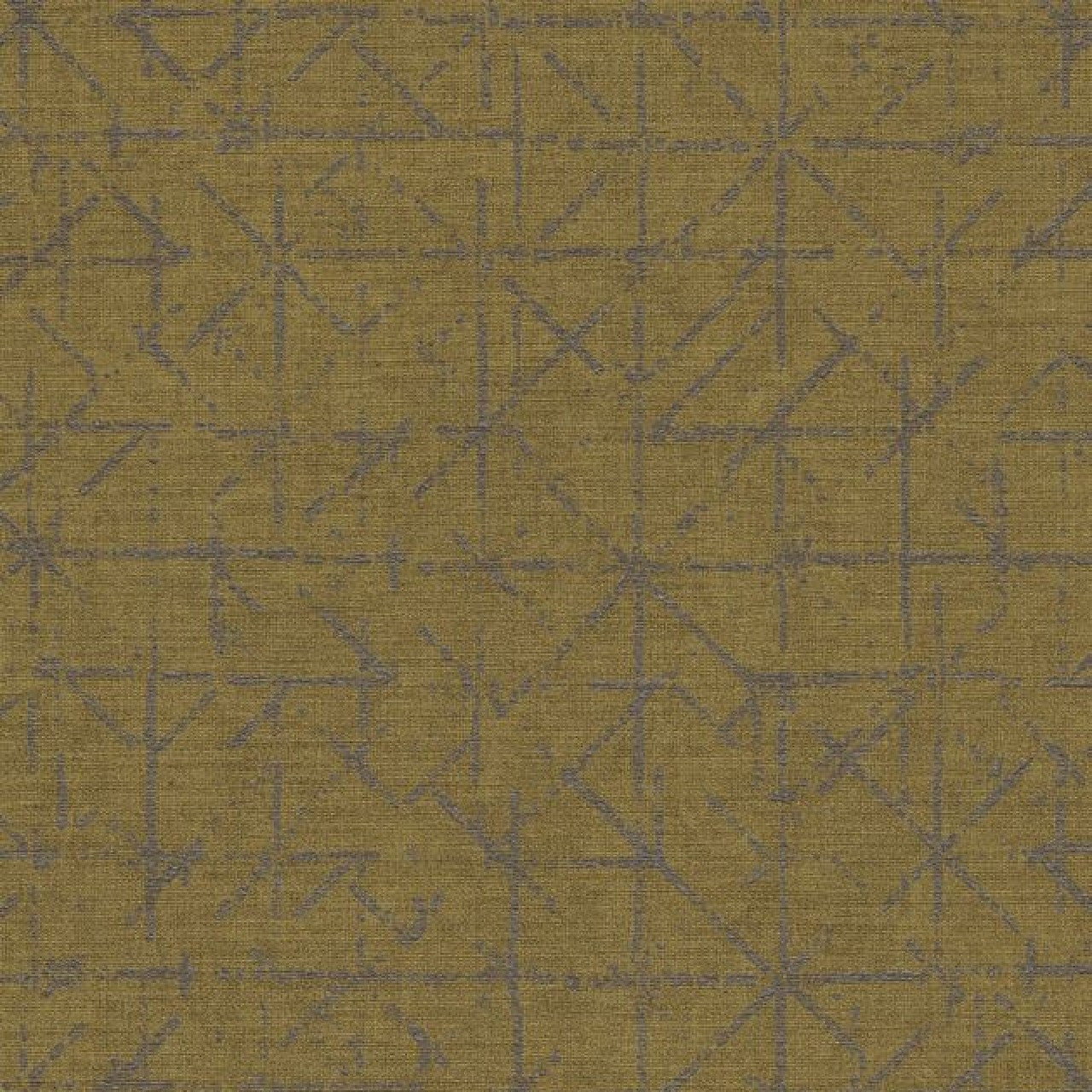 394533 - Geometric Sketch Topaz Wallpaper - Gold - Eijffinger