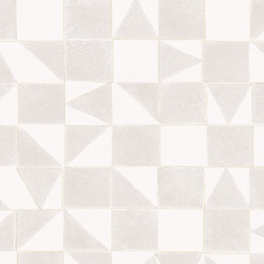 399090 - Mini Me Geometric Wallpaper - Beige - Eijffinger