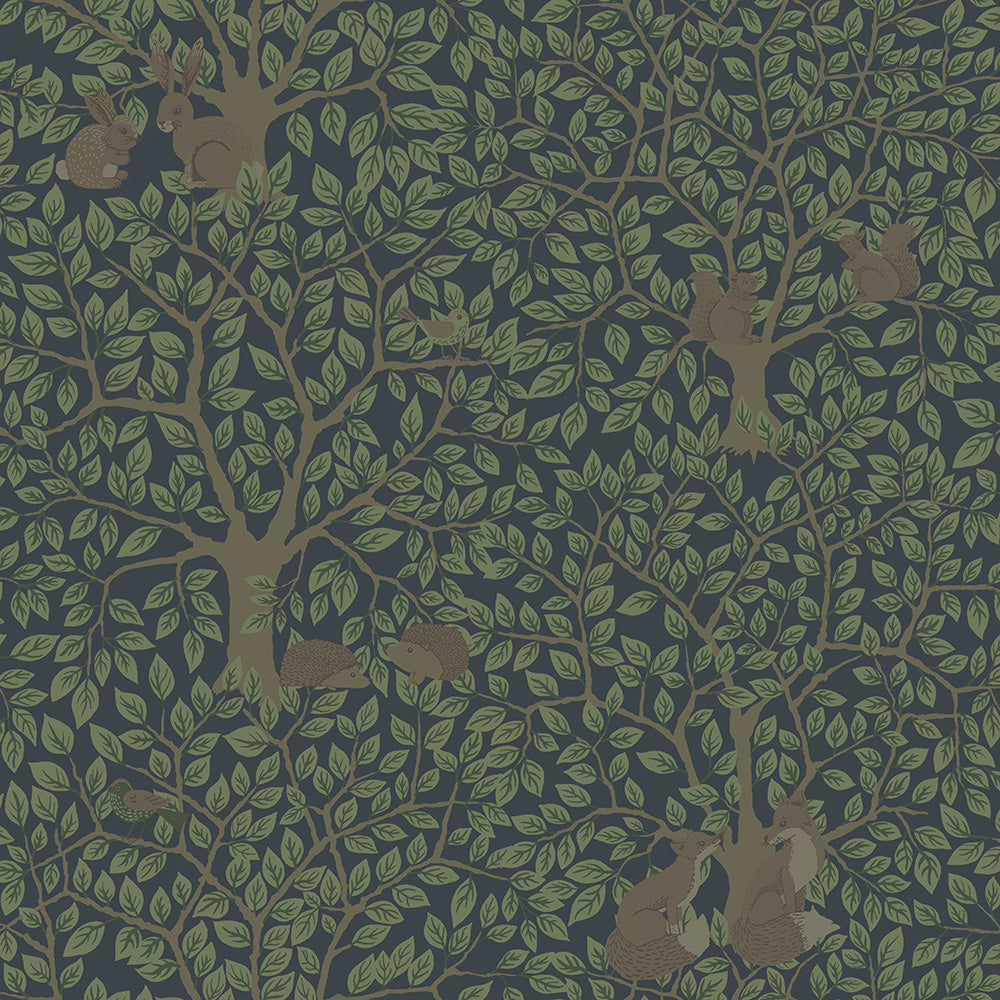 44115 - Per Wallpaper - Dark Blue - Midbec