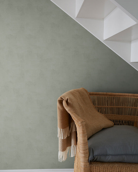 61019 - Kalk Berga Wallpaper - Dark Green - Midbec