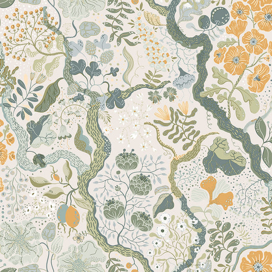 65103 - Ann Wallpaper - Green  - Midbec