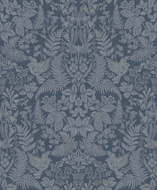 65801 - Loxley Wallpaper - Navy - Holden Decor