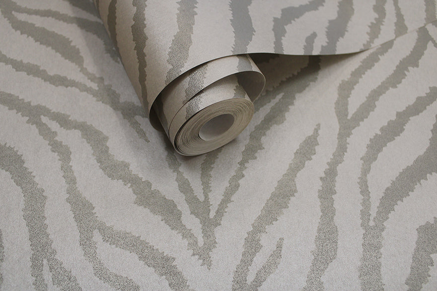 65841 - Zahara Wallpaper - Taupe - Holden Decor