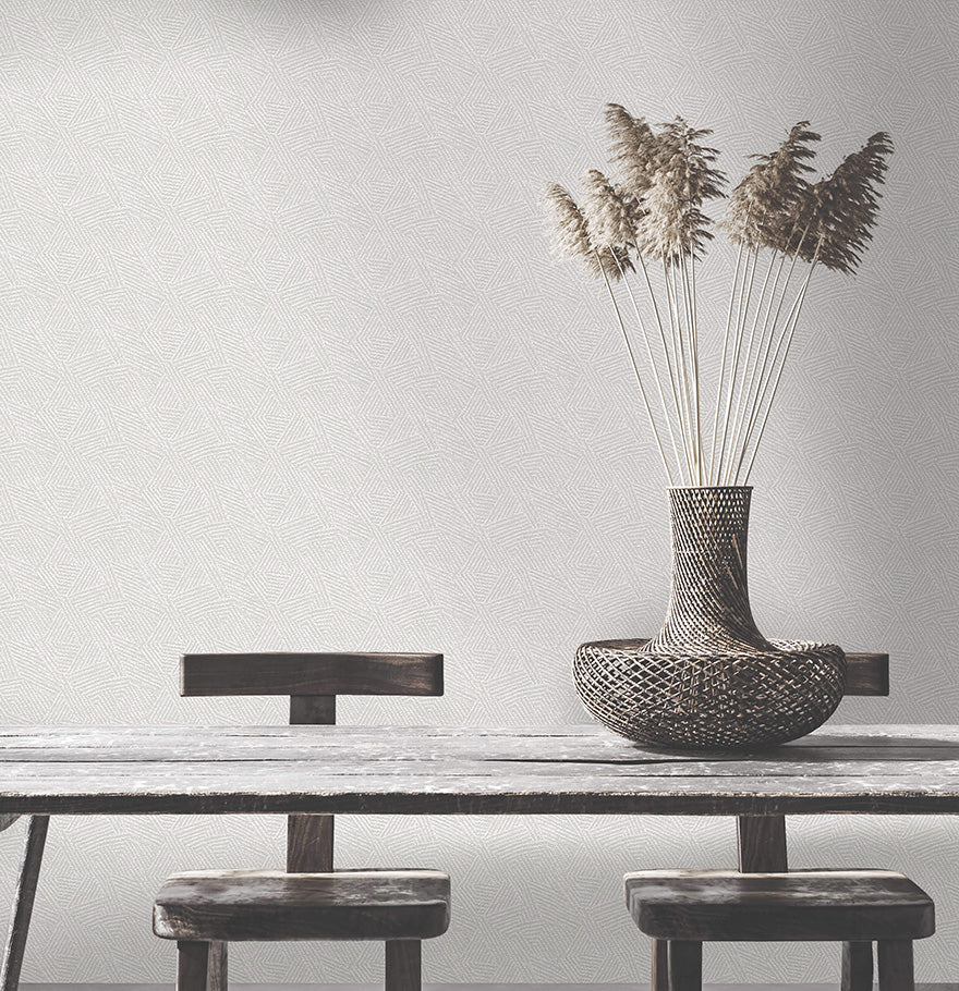 65890 - Atakora Wallpaper - Dove - Holden Decor