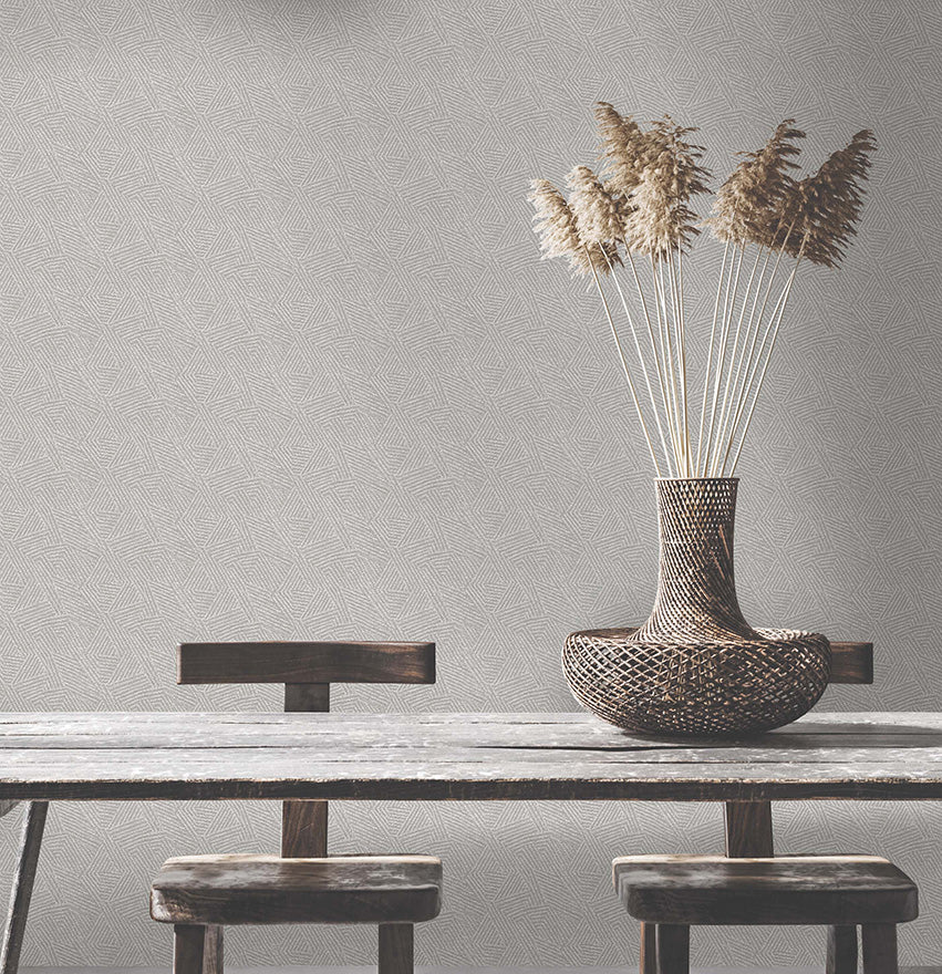 65892 - Atakora Wallpaper - Grey - Holden Decor