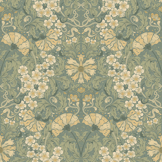 83113 - Ojvind Wallpaper - Green - Midbec