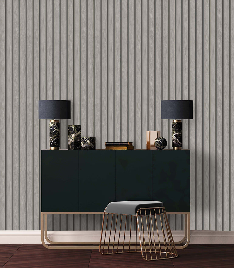 91383 - Acacia Wallpaper - Grey - Holden Decor