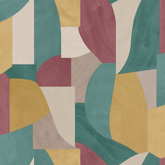 91510 - Ennedi Wallpaper - Maroon Ochre - Holden Decor