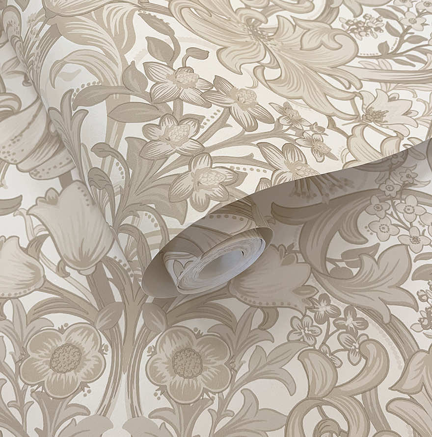 91901 - Fleurmont Wallpaper - Neutral - Holden Decor